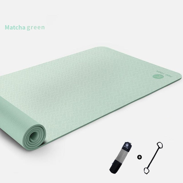 PIDO YOGA 183*61*0.6cm Double Color Yoga Mat with Position Line Thick Hot Yoga Pilates Mats Gymnastics Pranamat Fitness Mat