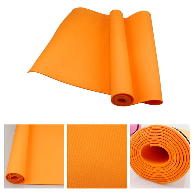 4MM PVC Yoga Mats Anti-slip Blanket PVC Gymnastic Sport Health Lose Weight Fitness Exercise Pad Women Sport Yoga Mat
