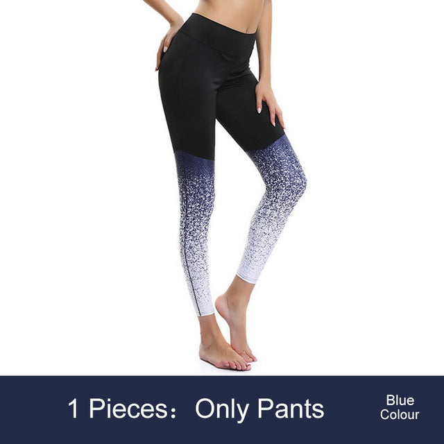 2PCS Yoga Set Women Gym Fitness Clothing High Waist Yoga Leggings Set Running Sportswear Energy Seamless Leggings+Strappy Bra