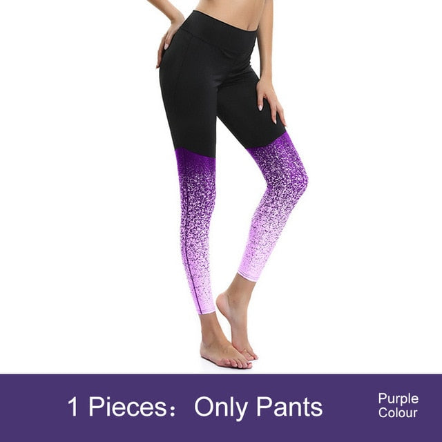 2PCS Yoga Set Women Gym Fitness Clothing High Waist Yoga Leggings Set Running Sportswear Energy Seamless Leggings+Strappy Bra
